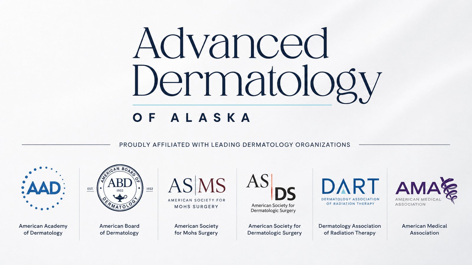 Advanced Dermatology of Alaska professional affiliations